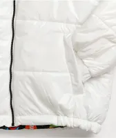 Members Only x Nickelodeon White Puffer Jacket