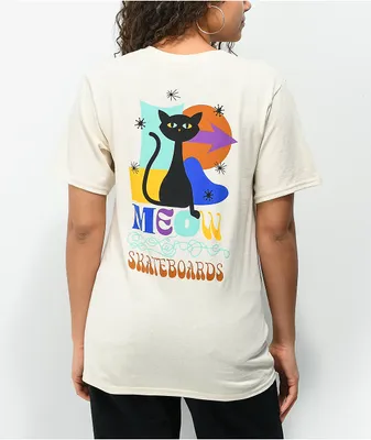 Meow Yarnball Natural T-Shirt