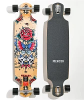 Mercer Tattoo 38" Double Drop Longboard Complete