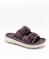 Merrell Hut Ultra Wrap Burgundy Slide Sandals