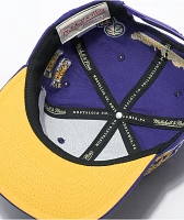 Mitchell & Ness x LA Lakers Champ Patch Snapback Hat