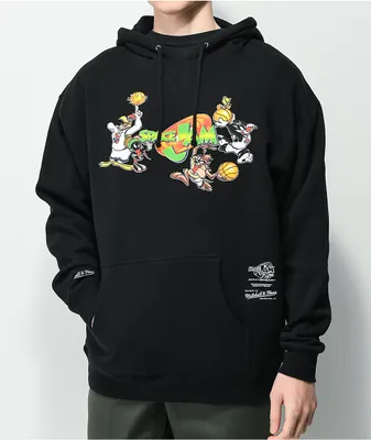 Mitchell & Ness x Space Jam Free Shot Black Hoodie