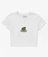Monet Ribbit White Crop T-Shirt