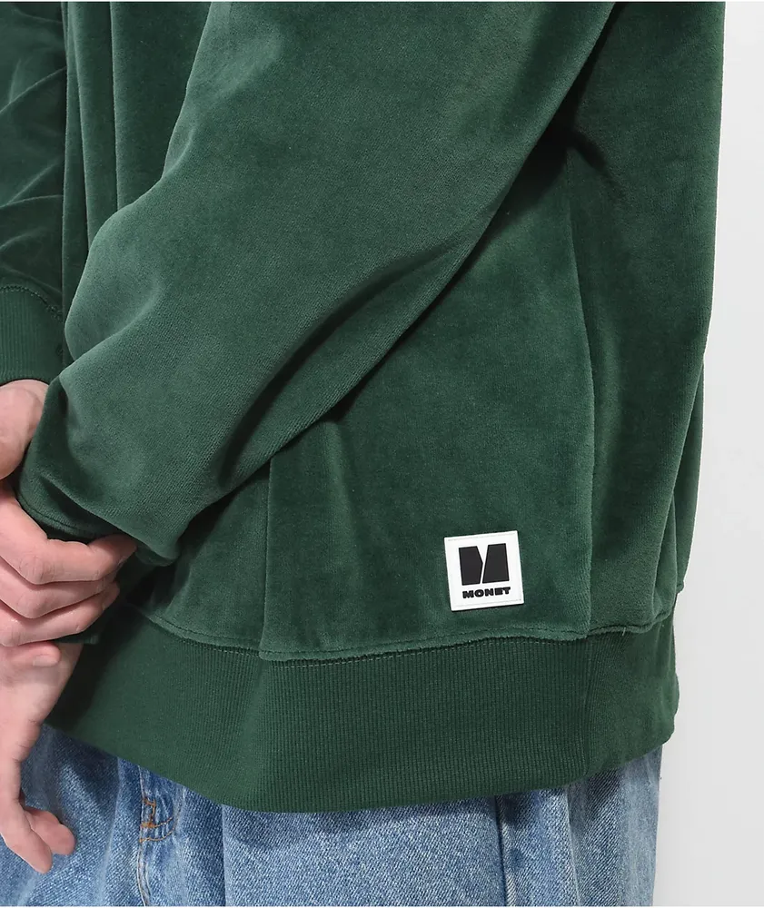 Monet Shaggy Green Crewneck Sweatshirt