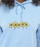 Monet Skateboards Flower Power Light Blue Hoodie