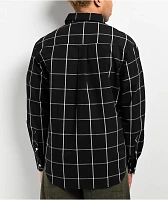 Monet Skateboards Grip Black Long Sleeve Button Up Shirt
