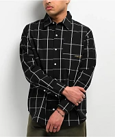 Monet Skateboards Grip Black Long Sleeve Button Up Shirt