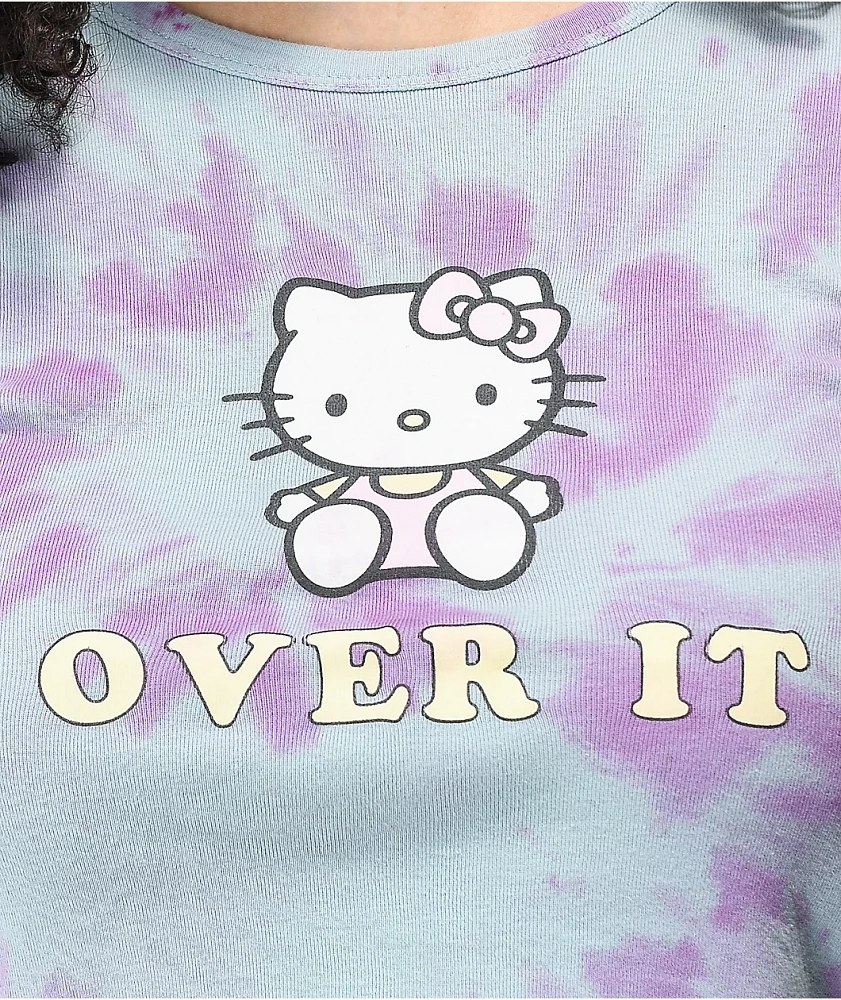 NGOrder x Hello Kitty Over It Blue Crop T-Shirt