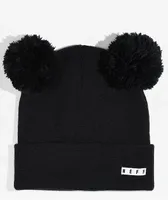 Neff Double Pom Black Beanie