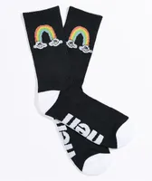 Neff Promo Siamese Clouds Black Crew Socks