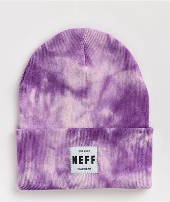 Neff Purple Tie Dye Beanie