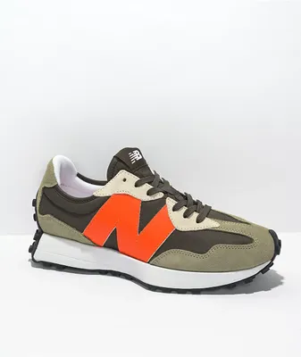 New Balance Lifestyle 327 Camo & Orange Shoes