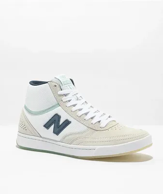 New Balance Numeric 440 Tom Knox White, Teal & Blue High Top Skate Shoes
