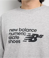 New Balance Numeric Logo Athletic Grey Crewneck Sweatshirt