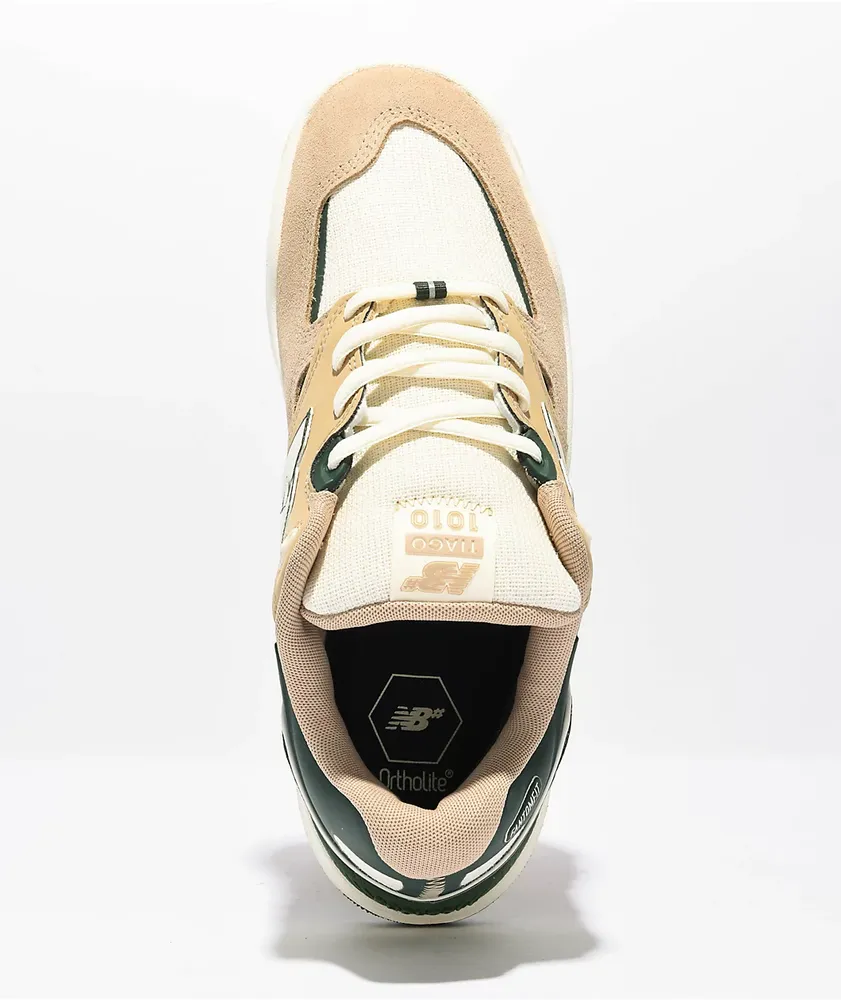 New Balance Numeric Tiago 1010 Tan & Green Skate Shoes