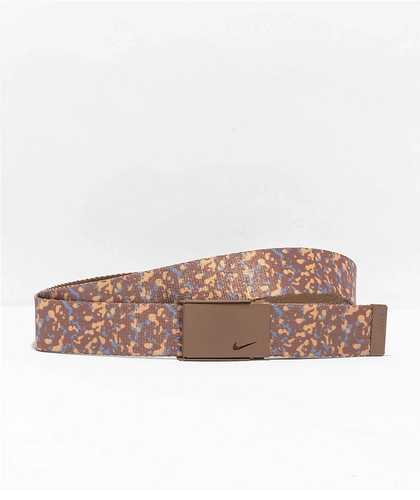 Nike Ditsy Brown Reversible Web Belt