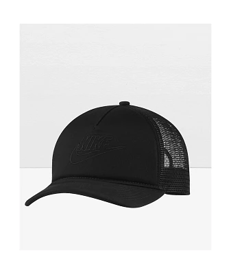 Nike Futura Black Embroidered Trucker Hat