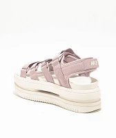 Nike Icon Classic Platinum Violet & Sail Platform Sandals