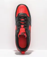 Nike Kids' Court Borough Low 2 Black & Red Shoes