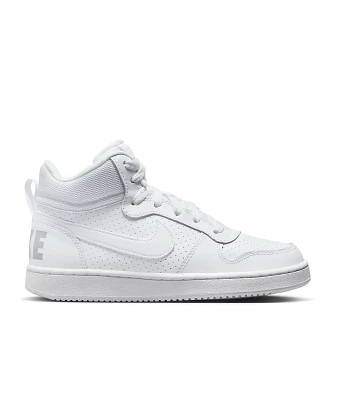 Nike Kids Court Borough Mid White Shoes