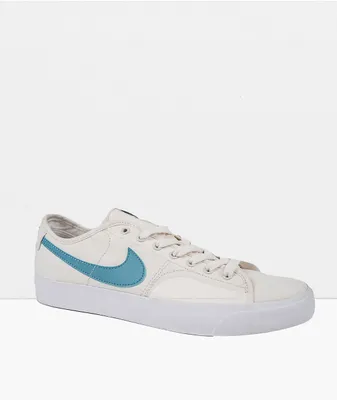 Nike SB BLZR Court Phantom & Cerulean Blue Skate Shoes
