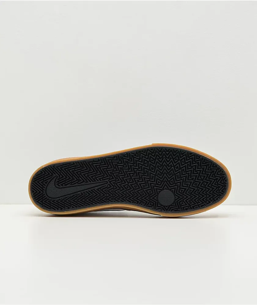 Nike SB Chron 2 White & Gum Canvas Skate Shoes