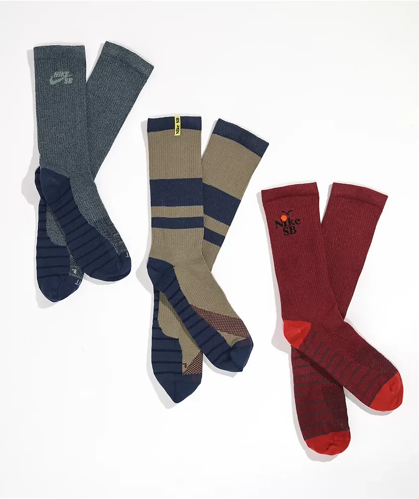 Nike SB Everyday 3 Pack Crew Socks