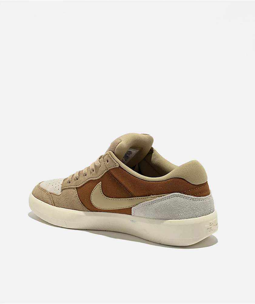 Nike SB Force 58 Tan, Beige & Brown Skate Shoes
