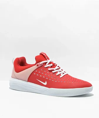 Nike SB Nyjah 3 University Red & White Skate Shoes