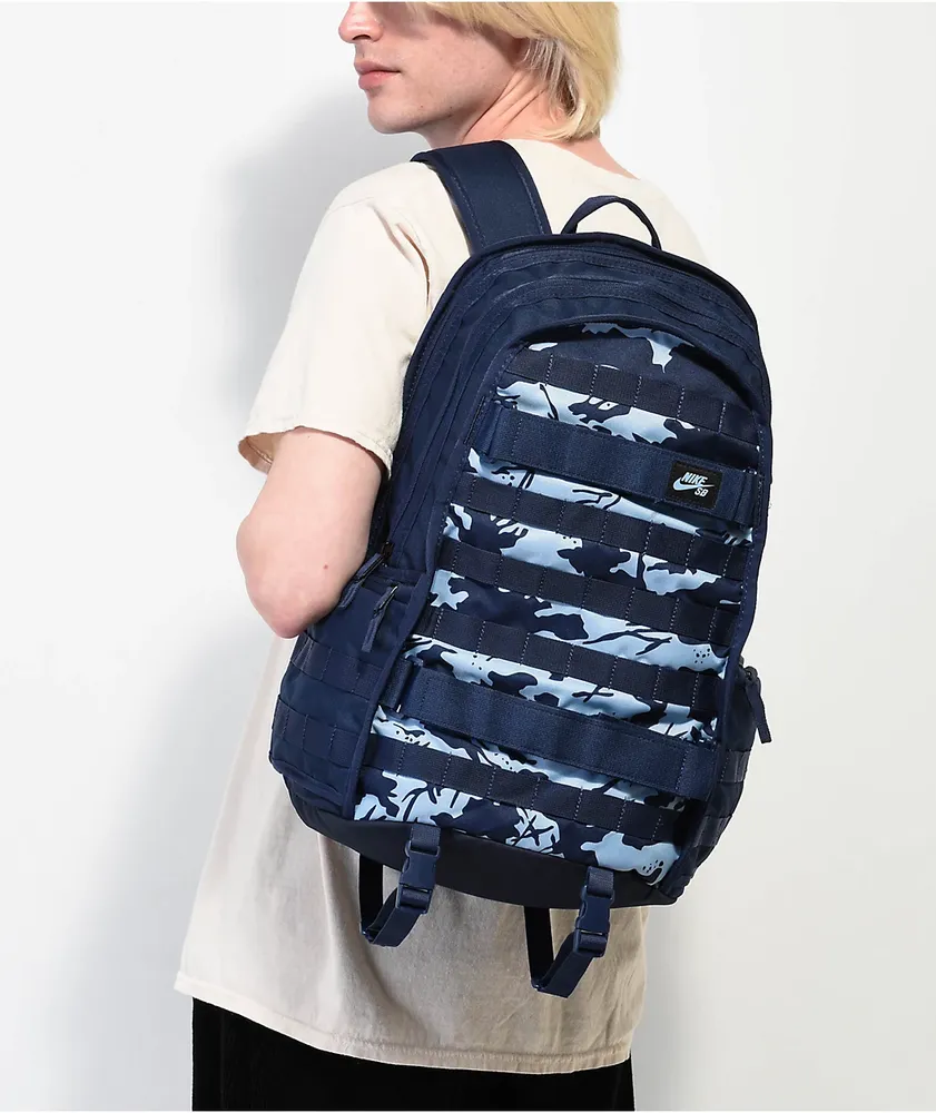 Sb Rpm Backpack Blue Camo Nike Backpack Nike SB RPM Navy Camo