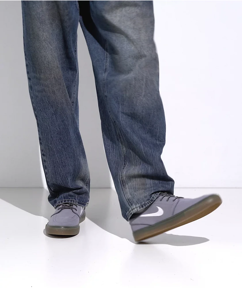 Nike SB Zoom Janoski OG+ Cool Grey, White & Gum Skate Shoes