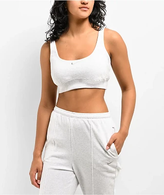 Nike Sportswear Chill Terry Grey Crop Tank Top
