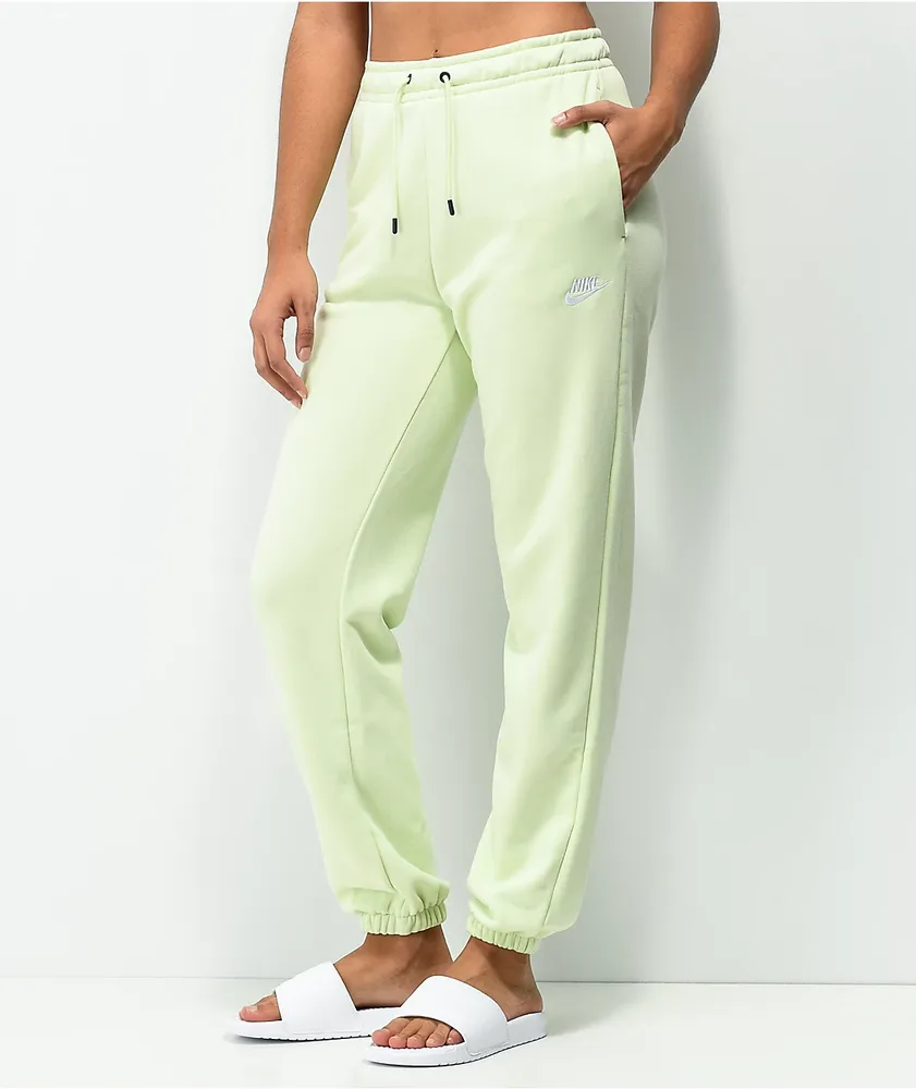 Nike Sportswear Essential Fleece Lime Sweatpants