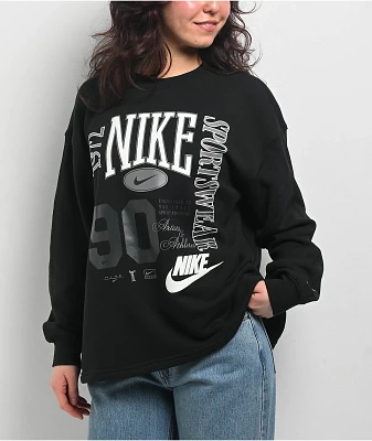 Nike Sportswear Street Black Crewneck Sweatshirt