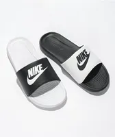 Nike Victori One Mismatch Black & White Slide Sandals