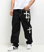 Ninth Hall Ambush Crosses Raw Indigo Loose Fit Jeans