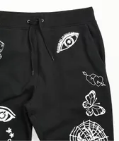 Ninth Hall Detention Black Jogger Sweatpants