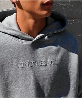 Ninth Hall Fundamentals Logo Grey Oversized Hoodie
