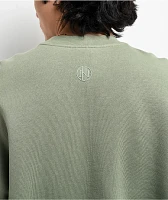 Ninth Hall Fundamentals Logo Light Green Oversized Crewneck Sweatshirt