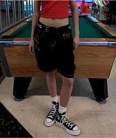 Ninth Hall Idle Black Wash Shorts