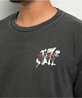 Ninth Hall Y2K Tattoo Flash Black Wash T-Shirt
