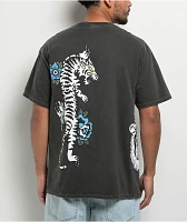 Ninth Hall Y2K Tattoo Flash Black Wash T-Shirt