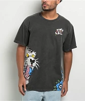 Ninth Hall Y2K Tattoo Flash Black Wash T-Shirt