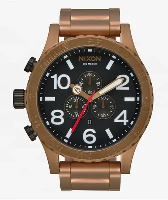 Nixon 51-30 Chrono Bronze & Black Analog Watch