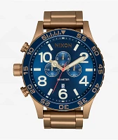 Nixon 51-30 Chrono Desert Gold & Arles Blue Analog Watch