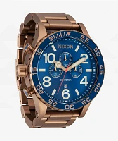 Nixon 51-30 Chrono Desert Gold & Arles Blue Analog Watch