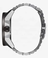 Nixon Corporal Silver & Gunmetal Analog Watch