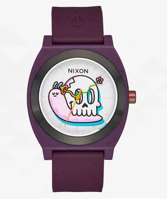 Nixon Hannah Eddy Time Teller OPP Purple Analog Watch