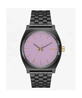 Nixon Medium Time Teller Gunmetal & Lavender Analog Watch