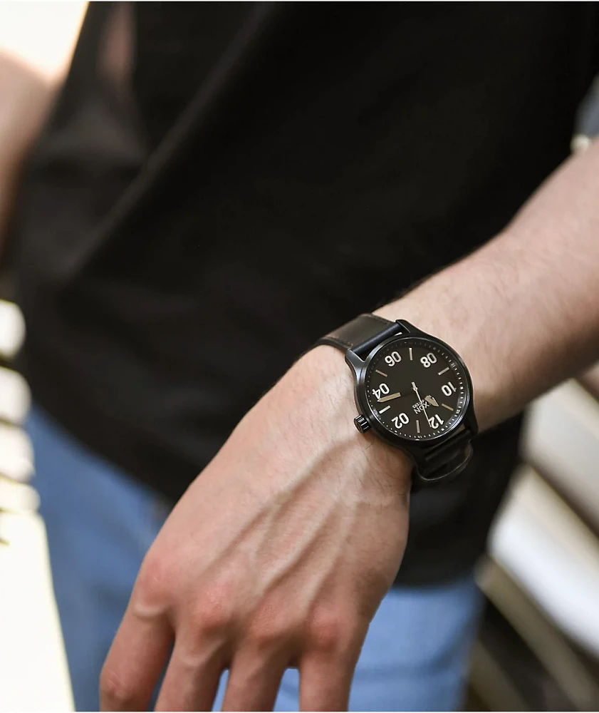 Nixon Patrol Black & Silver Analog Watch